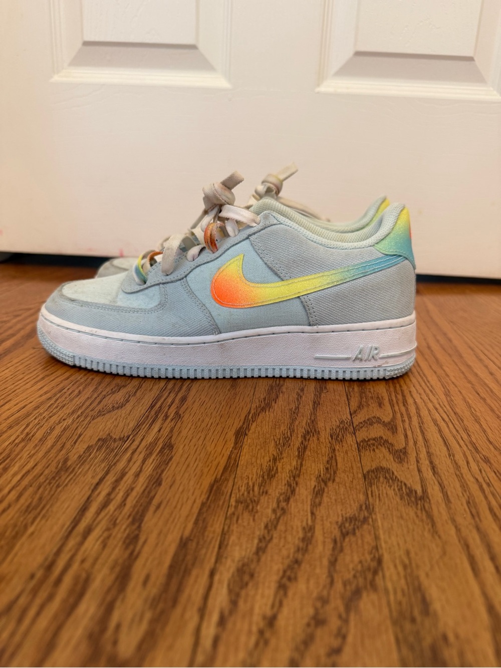Girls Nike Air Force 1 Low “ Playground Pack” Sneakers